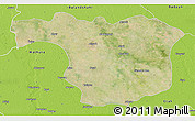 Satellite 3D Map of Aligarh, physical outside