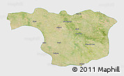 Satellite 3D Map of Aligarh, single color outside