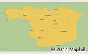 Savanna Style 3D Map of Aligarh, single color outside