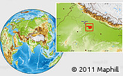 Physical Location Map of Aligarh
