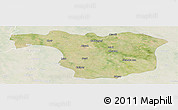 Satellite Panoramic Map of Aligarh, lighten