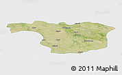 Satellite Panoramic Map of Aligarh, single color outside