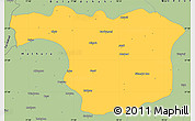 Savanna Style Simple Map of Aligarh