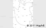 Blank Simple Map of Azamgarh