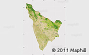 Satellite Map of Bahraich, cropped outside