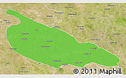 Political 3D Map of Ballia, satellite outside