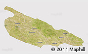 Satellite 3D Map of Ballia, cropped outside