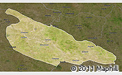 Satellite 3D Map of Ballia, darken