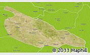 Satellite 3D Map of Ballia, physical outside