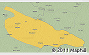 Savanna Style 3D Map of Ballia