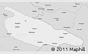 Silver Style 3D Map of Ballia