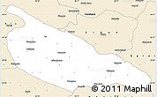 Classic Style Simple Map of Ballia