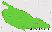 Political Simple Map of Ballia, cropped outside