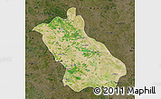 Satellite Map of Barabanki, darken