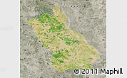 Satellite Map of Barabanki, semi-desaturated
