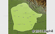 Physical Map of Bijnor, darken