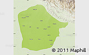 Physical Map of Bijnor, lighten