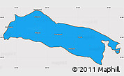 Political Simple Map of Faizabad, cropped outside