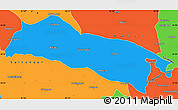 Political Simple Map of Faizabad