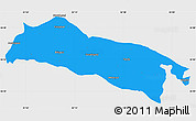 Political Simple Map of Faizabad, single color outside