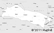 Silver Style Simple Map of Faizabad