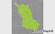 Physical Map of Farrukhabad, desaturated