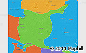 Political 3D Map of Gorakhpur