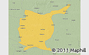 Savanna Style 3D Map of Gorakhpur