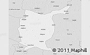 Silver Style 3D Map of Gorakhpur