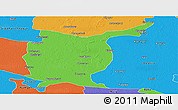 Political Panoramic Map of Gorakhpur