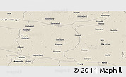 Shaded Relief Panoramic Map of Gorakhpur