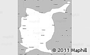 Gray Simple Map of Gorakhpur