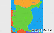 Political Simple Map of Gorakhpur