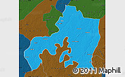 Political Map of Jhansi, darken