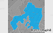 Political Map of Jhansi, desaturated