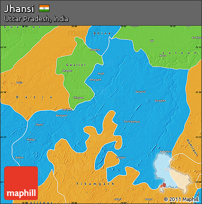 Political Map of Jhansi