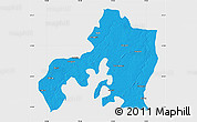 Political Map of Jhansi, single color outside