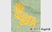 Savanna Style Map of Uttar Pradesh