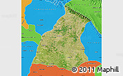 Satellite Map of Saharanpur, political outside