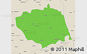 Political Map of Sitapur, shaded relief outside
