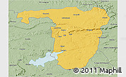 Savanna Style 3D Map of Sonbhadra