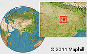 Satellite Location Map of Sonbhadra