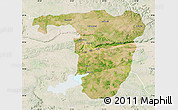 Satellite Map of Sonbhadra, lighten