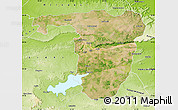 Satellite Map of Sonbhadra, physical outside