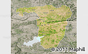 Satellite Map of Sonbhadra, semi-desaturated