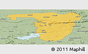 Savanna Style Panoramic Map of Sonbhadra