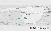 Silver Style Panoramic Map of Sonbhadra