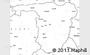 Blank Simple Map of Sonbhadra