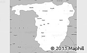 Gray Simple Map of Sonbhadra