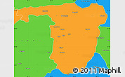 Political Simple Map of Sonbhadra